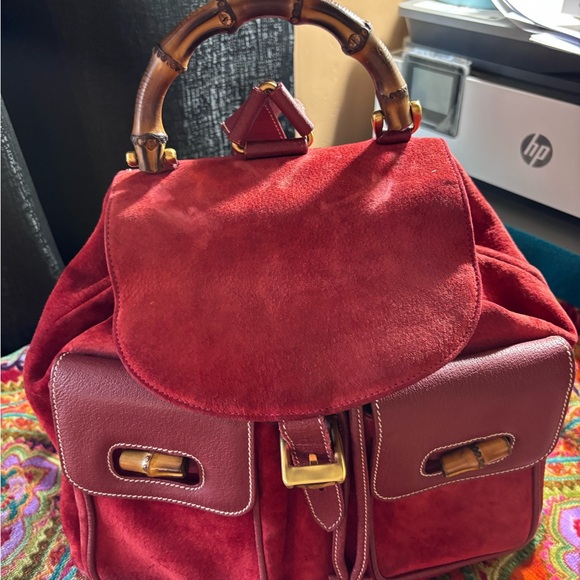 GUCCI BACKPACK VINTAGE BAMBOO - Picture 3 of 10
